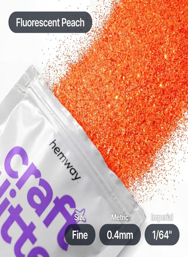 Hemway Craft Glitter Fluorescent Peach 100g Fine Glitter for Crafts, Resin, Epoxy, Tumbler, Art, Candle, Decorations, Crafting Supplies - Image 4