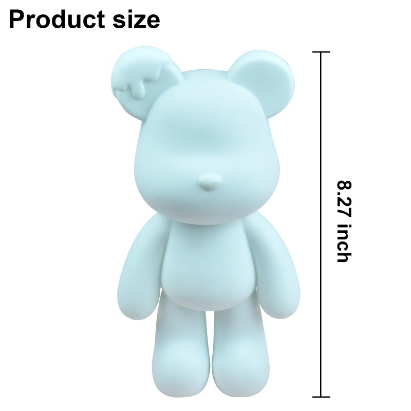 Coniuty Fluid Bear Painting Figurine, DIY Bear Figure for Home Decoration (8 Inch, Blank Mold) - Image 2