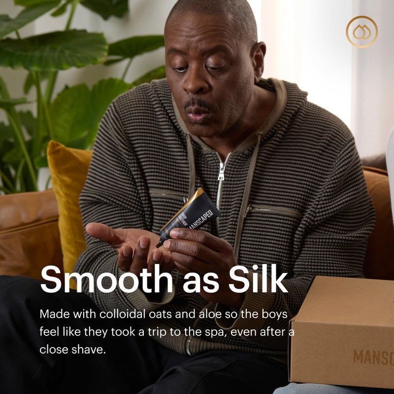 MANSCAPEDÂ® Crop Sootherâ„¢ Groin Grooming Aftershave Lotion - Infused with Aloe, Colloidal Oats, Shea, Cocoa Seed Butter, Safflower Oil for Soothing & Relief - Image 4