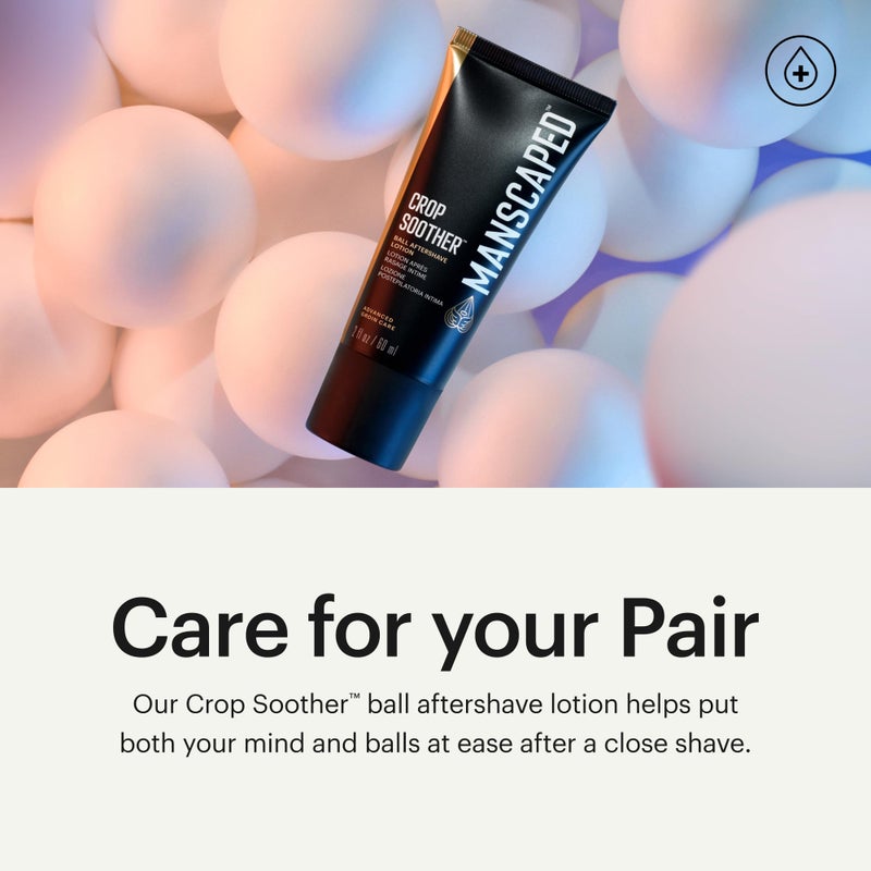 MANSCAPEDÂ® Crop Sootherâ„¢ Groin Grooming Aftershave Lotion - Infused with Aloe, Colloidal Oats, Shea, Cocoa Seed Butter, Safflower Oil for Soothing & Relief - Image 3