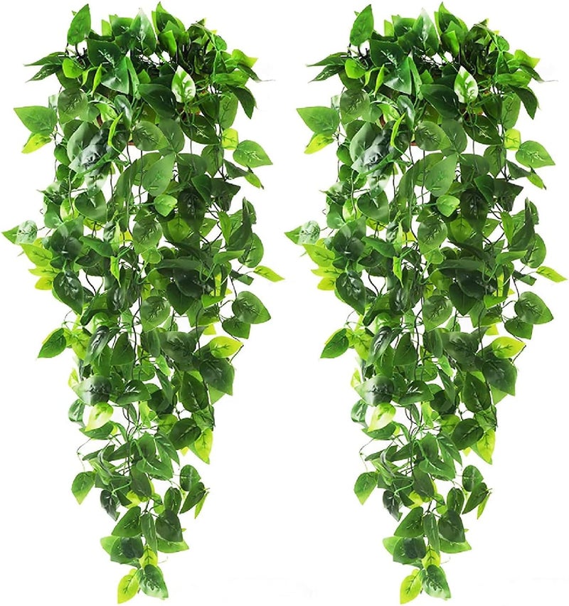 karoro Artificial Hanging Plant, 2 PACK Fake Ivy Hanging Garlands for Wedding Home Garden Wall Decoration, Hanging Baskets, Wedding Garland - Image 1