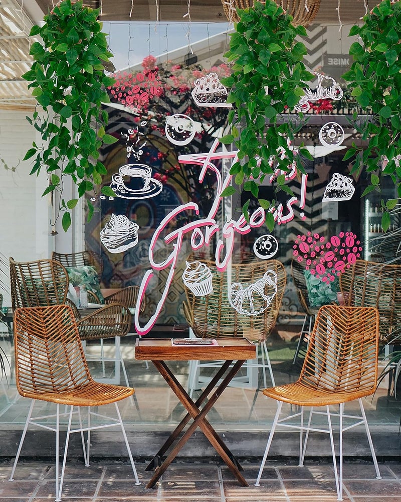 karoro Artificial Hanging Plant, 2 PACK Fake Ivy Hanging Garlands for Wedding Home Garden Wall Decoration, Hanging Baskets, Wedding Garland - Image 3