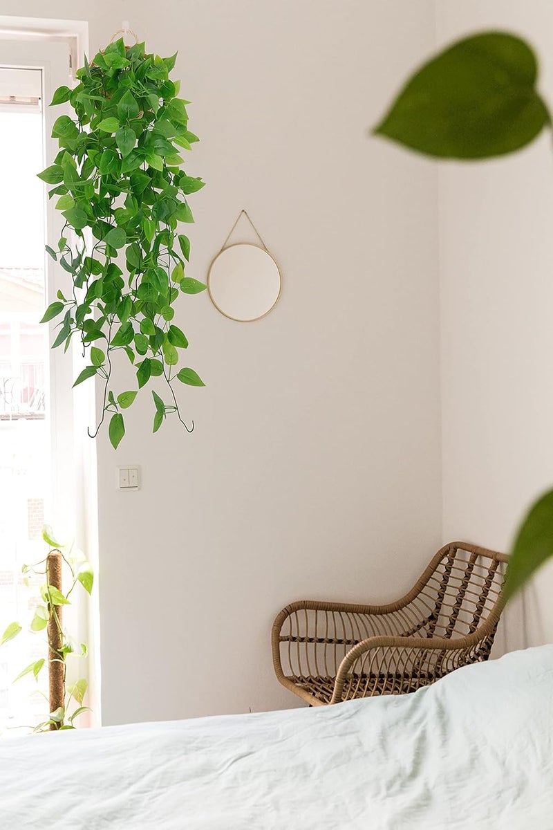 karoro Artificial Hanging Plant, 2 PACK Fake Ivy Hanging Garlands for Wedding Home Garden Wall Decoration, Hanging Baskets, Wedding Garland - Image 4