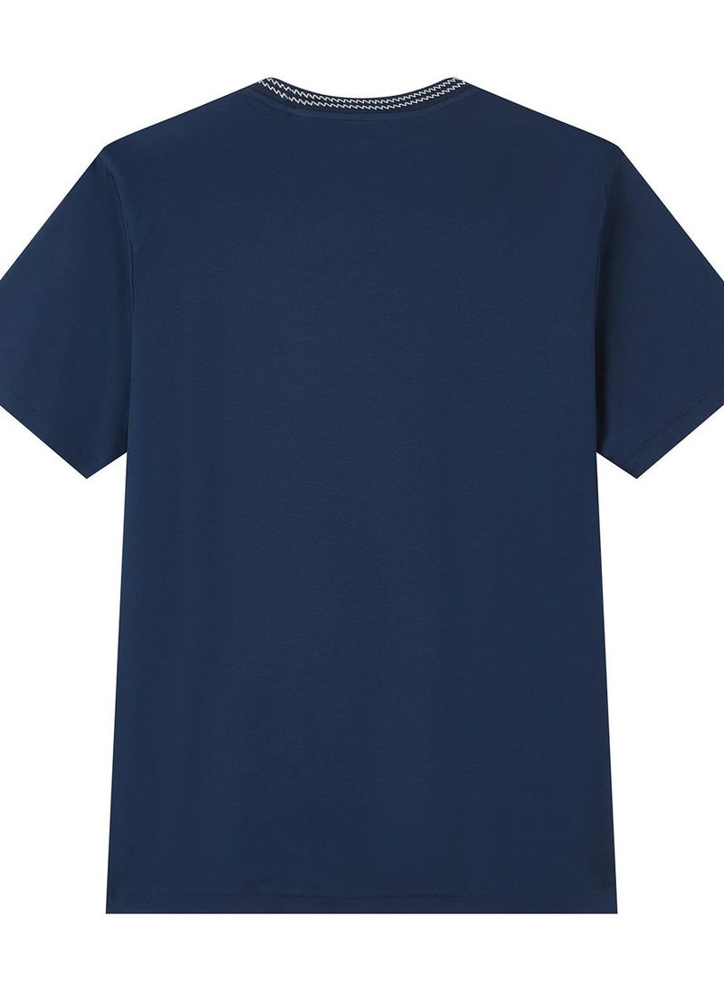 GIORDANO Men's Slim Fit Liquid Touch Cotton Tee - Image 4