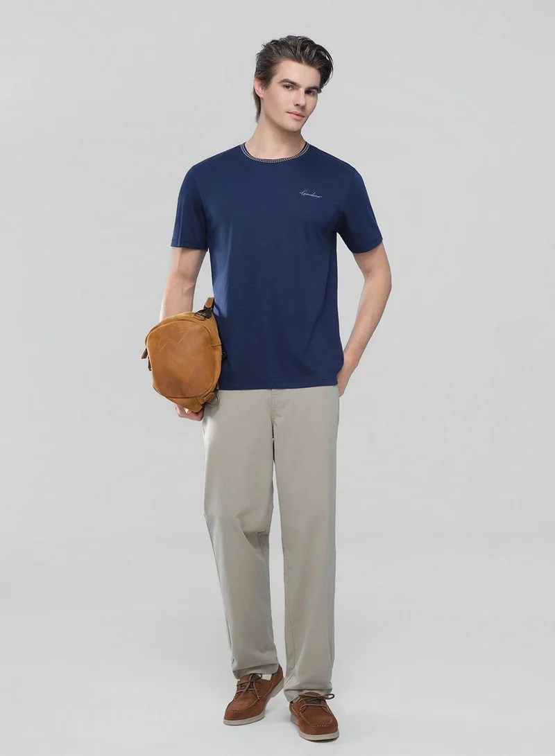 GIORDANO Men's Slim Fit Liquid Touch Cotton Tee