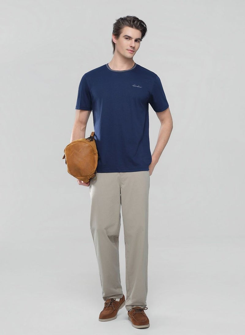 GIORDANO Men's Slim Fit Liquid Touch Cotton Tee - Image 2