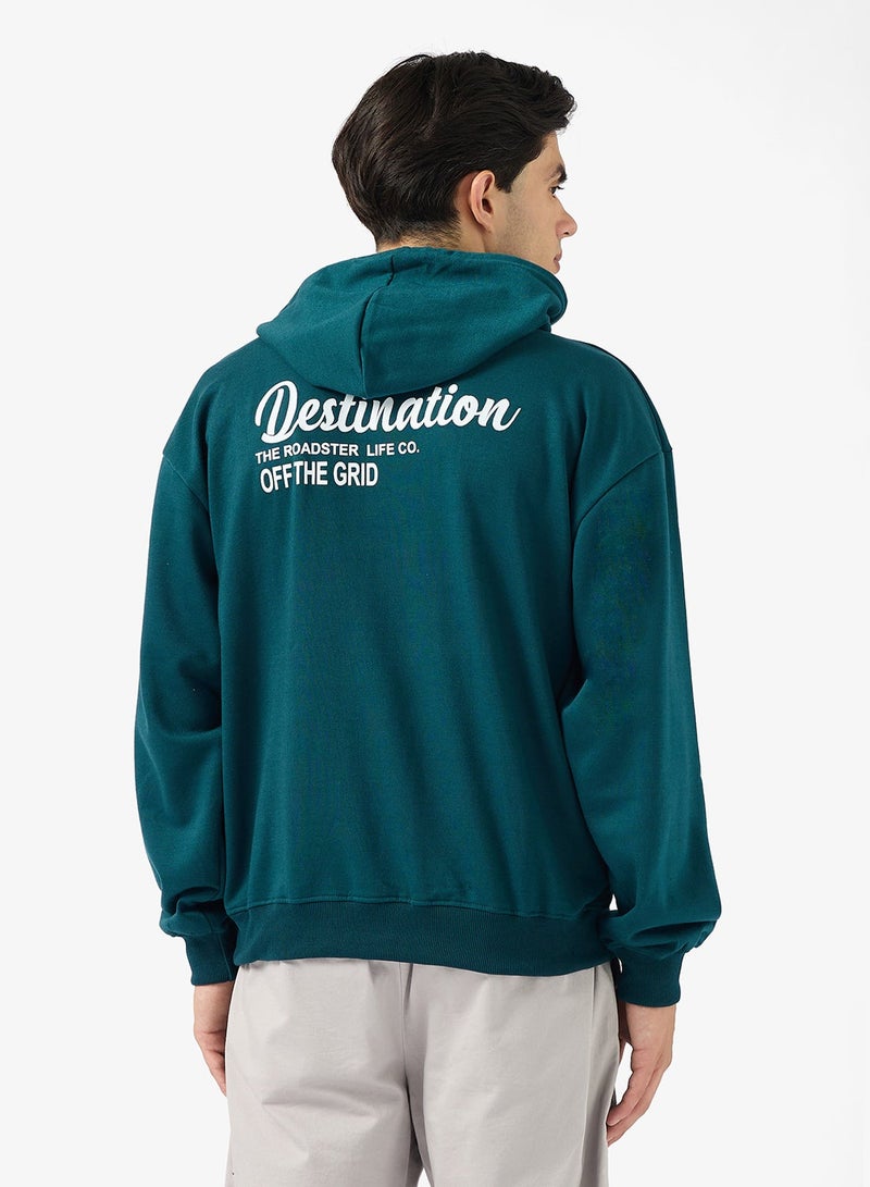 سفنتي فايف هودي بظهر مطبوع - Image 1