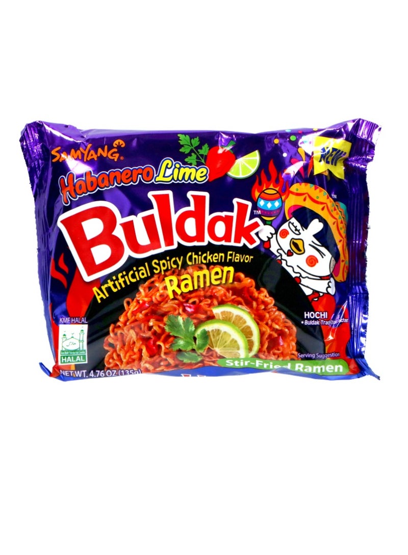 ساميانغ ساميانج نولدز دجاج حار كوري سريع التحضير بطم هابانيرو ليمون 140 جرام - Image 1