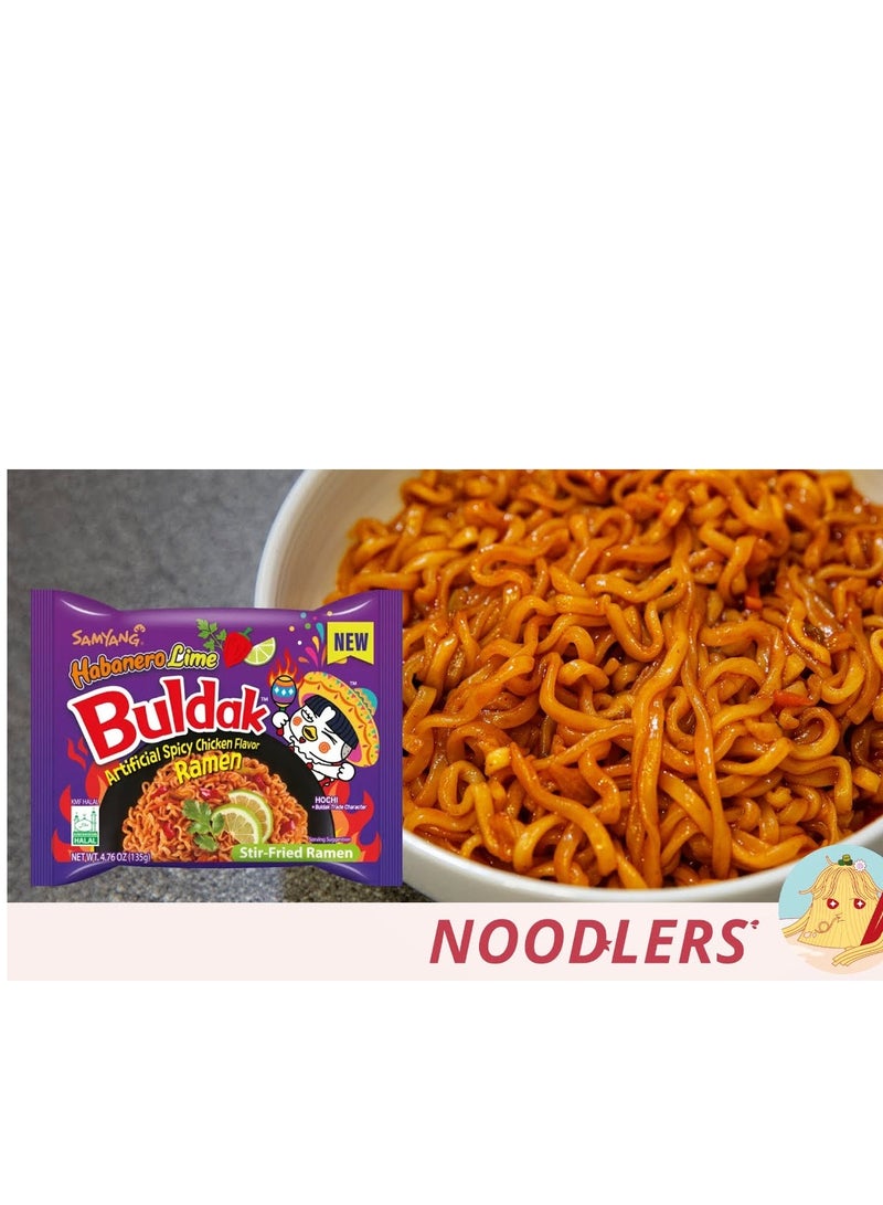 ساميانغ ساميانج نولدز دجاج حار كوري سريع التحضير بطم هابانيرو ليمون 140 جرام - Image 3