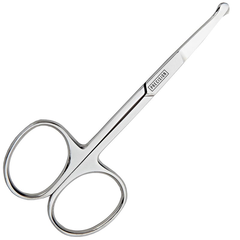 BeeSpring Rounded Nose Hair Scissors Round Tip Scissor for Ear Eyebrow Beard and Mustache Trimming  35 Blunt Nosed Tipped Grooming Trimmer