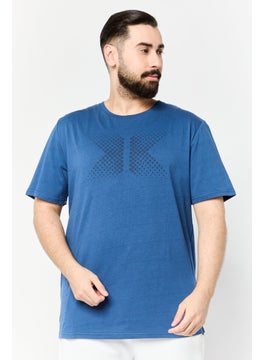 RBX Men Sportswear Fit Short Sleeve Outdoor T-Shirt, Ensign Blue  - Image 1