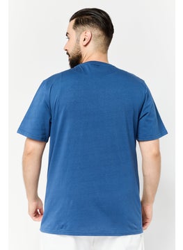 RBX Men Sportswear Fit Short Sleeve Outdoor T-Shirt, Ensign Blue  - Image 4