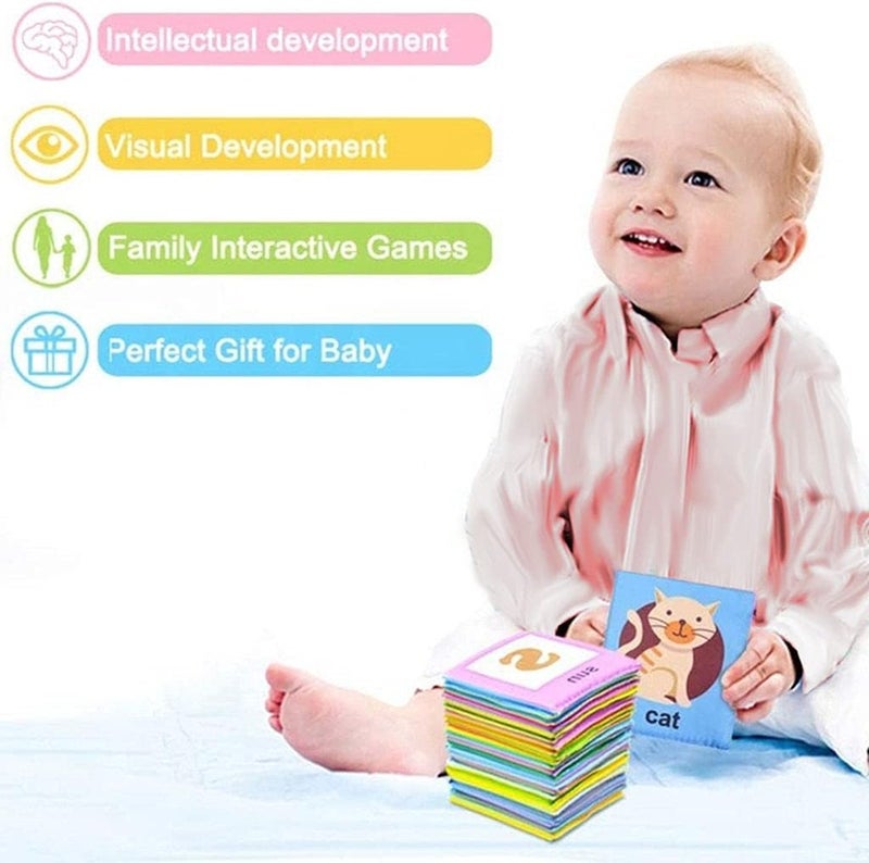 كلاراكو بطاقات حروف أبجدية ناعمة للأطفال، مقاومة للماء، لعبة حروف، بطاقات تعليمية للأطفال الصغار فوق عمر 0 سنة، مناسبة لمرحلة ما قبل المدرسة والتعلم المبكر، مع حقيبة قماشية للتخزين - Image 5