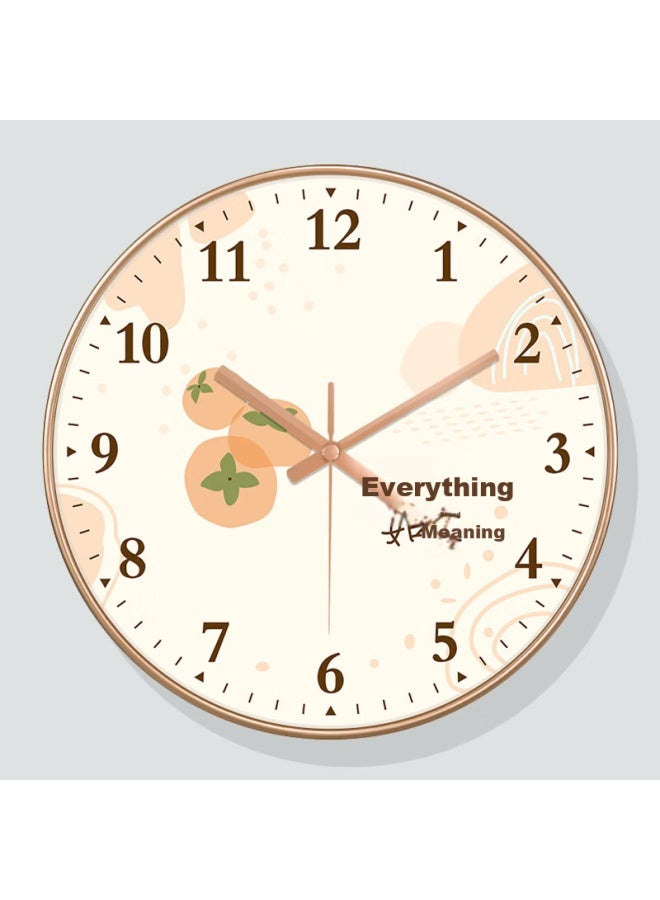 Peng Chuang Pengchuang Swiss Movement Chinese Style Modern Wall Clock Fresh Decorative Quartz Clock For Living Room - Image 2