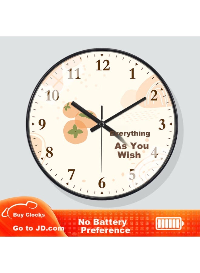 Peng Chuang Pengchuang Swiss Movement Chinese Style Modern Wall Clock Fresh Decorative Quartz Clock For Living Room - Image 1