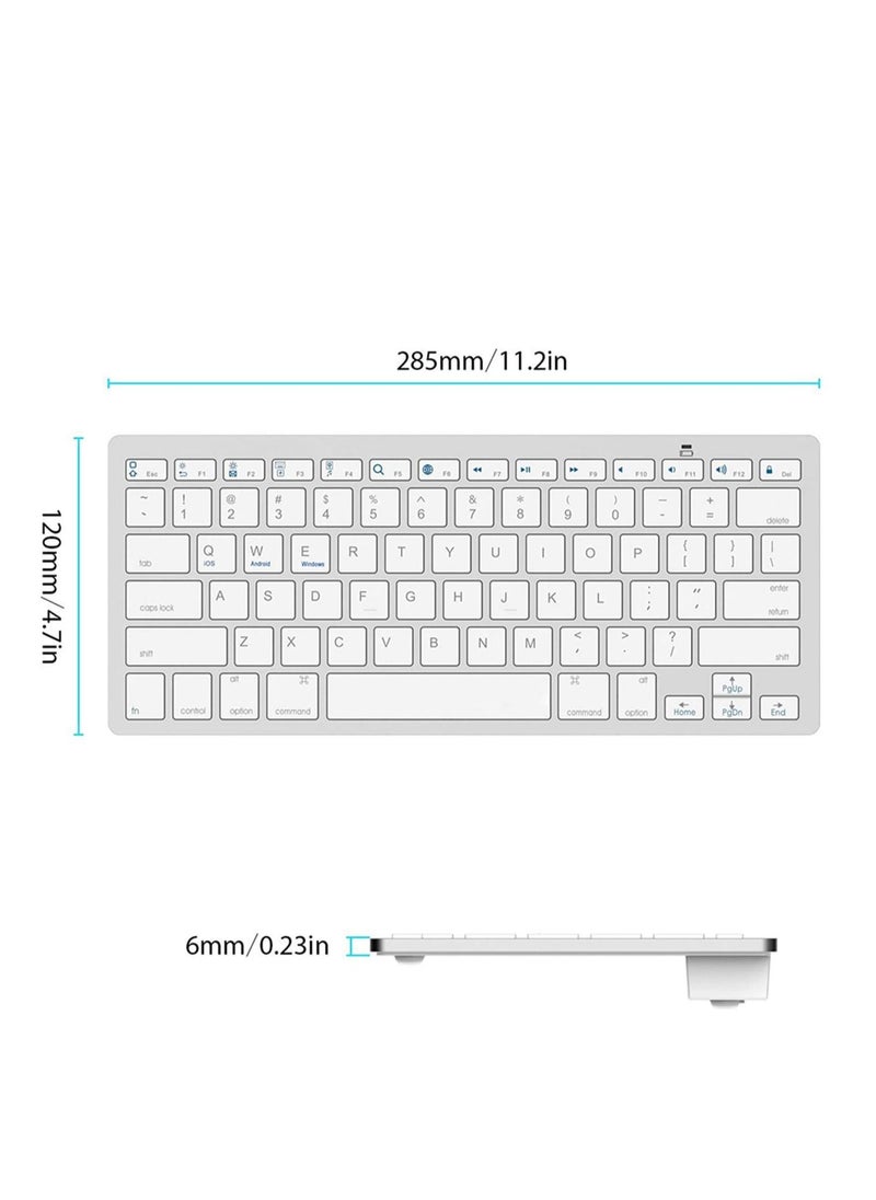 Generic - Bluetooth Keyboard for Mac Compact Wireless Keyboard Compatible with MacBook Pro Air iMac Pro Mac Mini Mac Pro Laptop and PC - Image 1