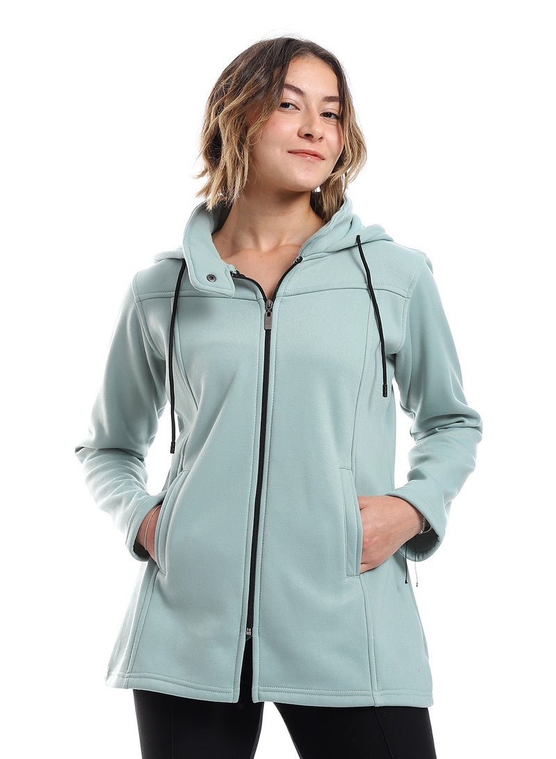 Caesar Women Hoodie With Front Zipper  - Image 1