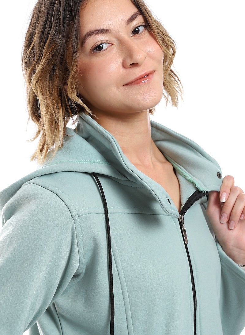 Caesar Women Hoodie With Front Zipper  - Image 3