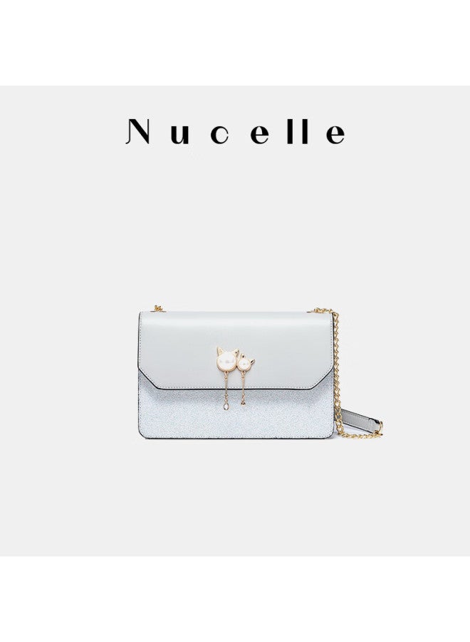 نوسيل Nucelle حقيبة يد للسيدات، ملمس عالي الجودة جديدة، حقيبة كروس بودي وسلسلة كتف، هدية عيد الميلاد وعيد الميلاد للصديقة - Image 5