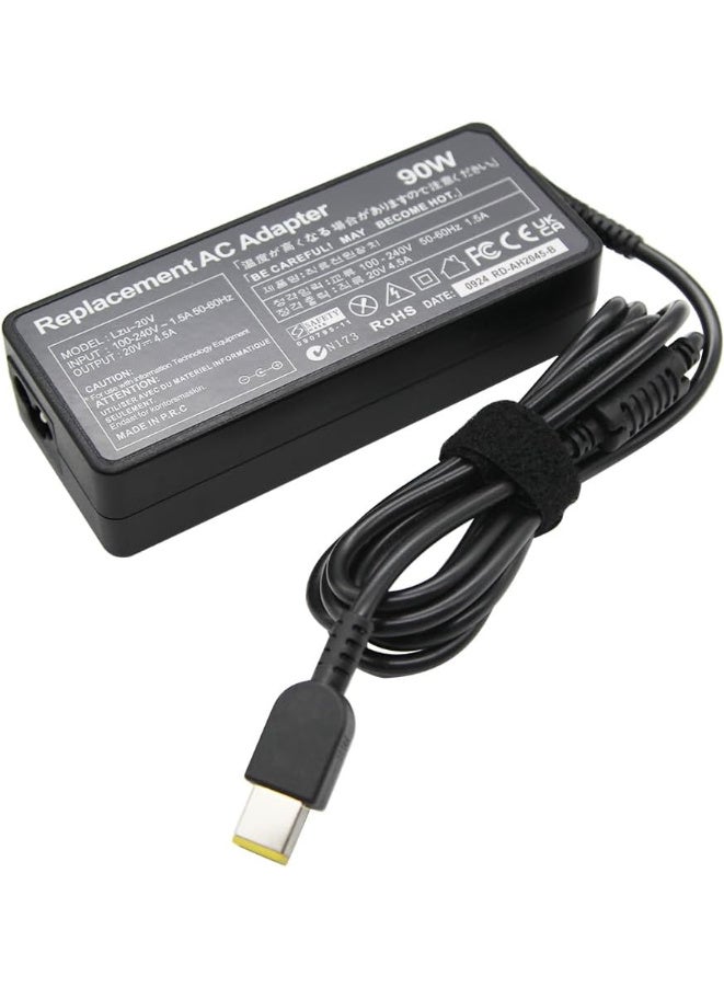 Zexen laptop adapter for LENOVO 90W, 20V 4.5A, USB Type-A for ThinkPad X1 Ultrabook Eraser B40 G50 M4400 M4450 Z50 Z505, with UK Plug Cable - Image 2