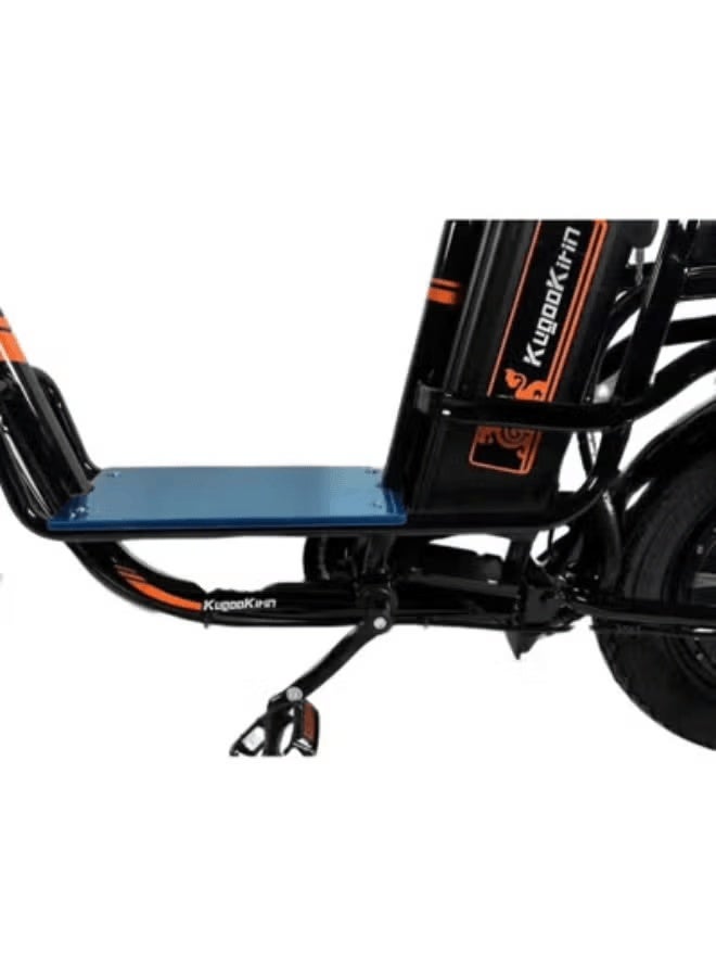 KugooKirin V3 Pro Electric Bicycle with Passenger Seat and Cargo Basket, 55 km/h, 60 km Range - Image 5