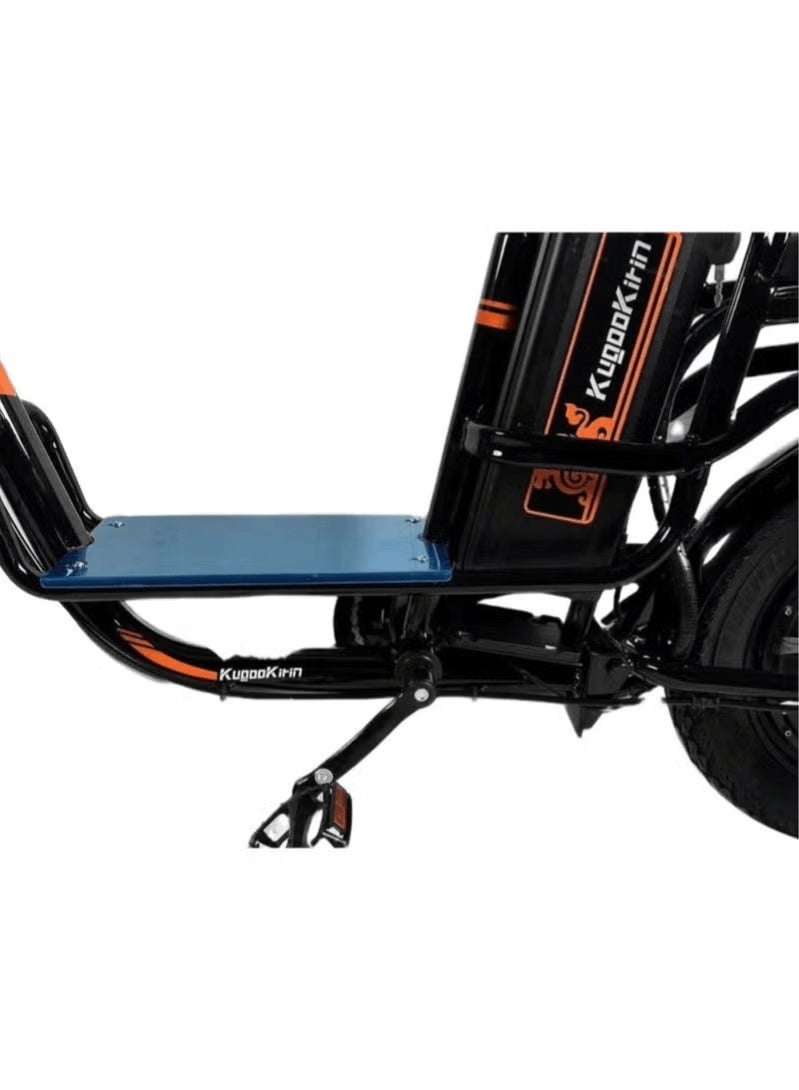 KugooKirin V3 Pro Electric Bicycle with Passenger Seat and Cargo Basket, 55 km/h, 60 km Range - Image 3