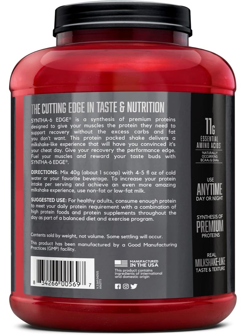 BSN SYNTHA-6 Edge Protein Powder, Chocolate with Hydrolyzed Whey, Micellar Casein, Milk Isolate, Low Sugar, 24g Protein, Milkshake, 48 Servings - Image 5