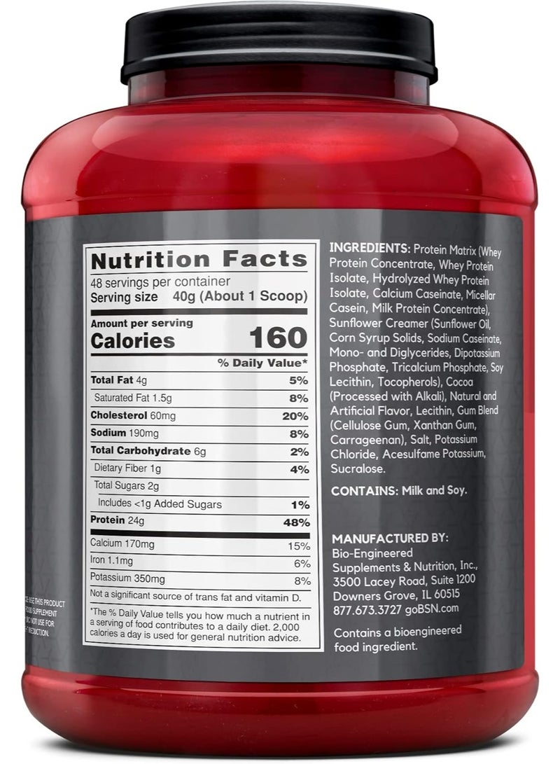 BSN SYNTHA-6 Edge Protein Powder, Chocolate with Hydrolyzed Whey, Micellar Casein, Milk Isolate, Low Sugar, 24g Protein, Milkshake, 48 Servings - Image 4