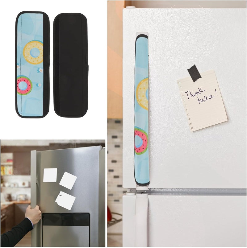 VERDANVERSE 2pcs Refrigerator and Freezer Door Handle Covers, Dustproof Protective Sleeve for Fridge, Oven, Microwave Handles, Universal Fit for Kitchen Appliance Accessories - Image 4