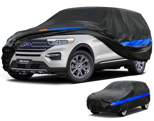 Molebt SUV Car Cover Waterproof All Weather for Automobiles Universal Fit Ford Explorer Jeep Grand Cherokee Toyota Highlander BMW x5 Lexus RX Honda Pilot etc191201 inch