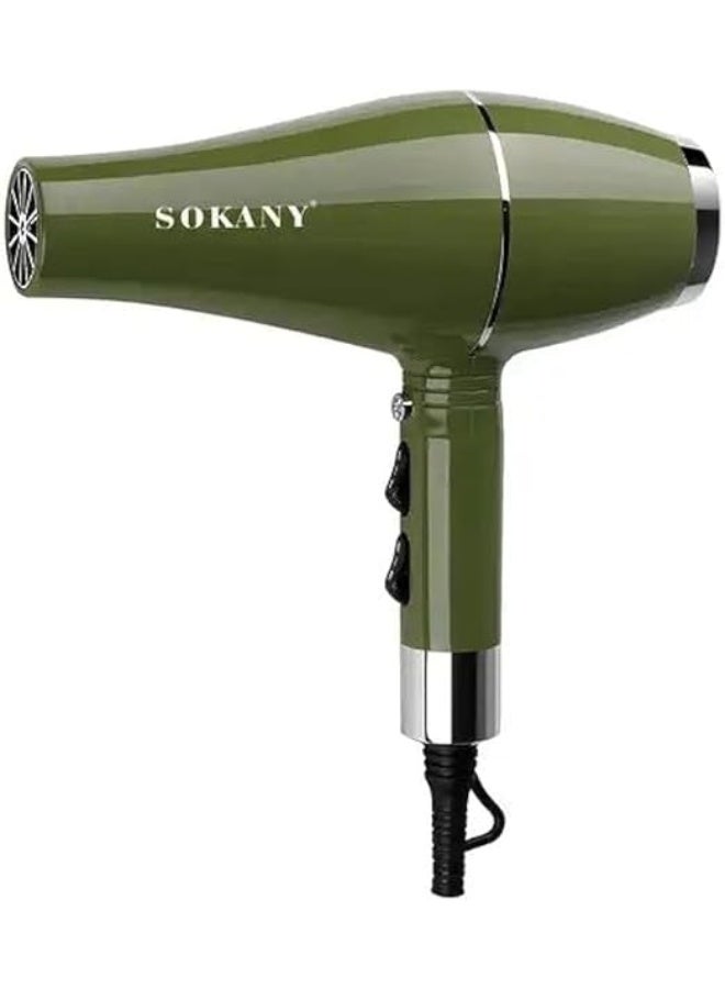 sokany SK-14006 2000W Ionic Hair Dryer – Fast Drying Blow Dryer with Cool Shot, Diffuser & Concentrator Nozzles, 2 Speed & 2 Heat Settings, Hang Loop, Professional & Personal Use, Sleek Ergonomic - Image 3