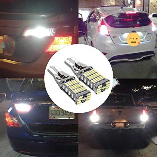 Automaze T15 W6W 912 921, LED Car Truck Backup Reverse Lights, 4014 Chipset 45 SMD (White) - Image 5