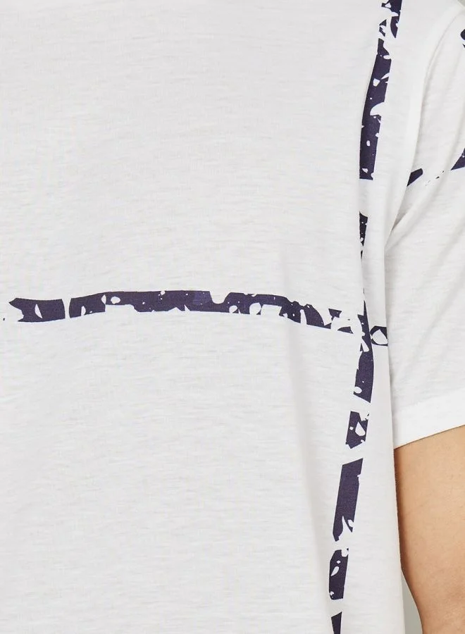 Styli Graphic T-Shirt and Solid Short Sleep Set