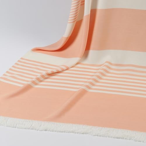 Velve 100% Bamboo Bath Towel | Ultra Soft-2x More Absorbent Than Cotton | Quick Dry, Large Size, Lightweight, Compact & Skin-Friendly | Ideal for Bath, Travel, Yoga, Gym & Beach | Peach - Image 2
