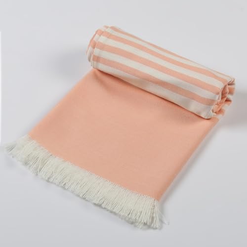 Velve 100% Bamboo Bath Towel | Ultra Soft-2x More Absorbent Than Cotton | Quick Dry, Large Size, Lightweight, Compact & Skin-Friendly | Ideal for Bath, Travel, Yoga, Gym & Beach | Peach - Image 3