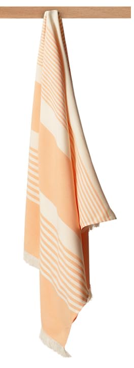 Velve 100% Bamboo Bath Towel | Ultra Soft-2x More Absorbent Than Cotton | Quick Dry, Large Size, Lightweight, Compact & Skin-Friendly | Ideal for Bath, Travel, Yoga, Gym & Beach | Peach - Image 1