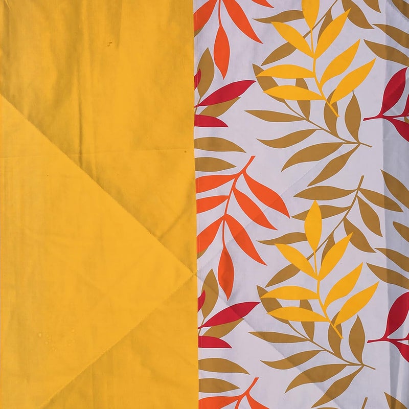 Swayam Double Size AC Comforter | 254 cm X 228 cm | Yellow, 150 GSM | Comes with Health Layer : Prevents oozing Out of Fibre - Image 5