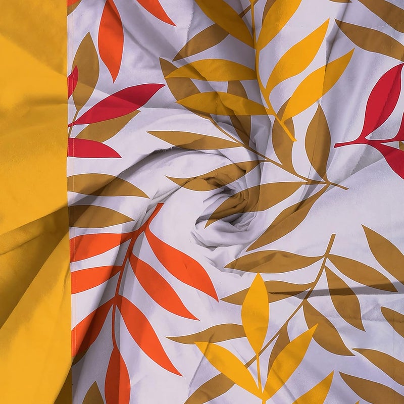 Swayam Double Size AC Comforter | 254 cm X 228 cm | Yellow, 150 GSM | Comes with Health Layer : Prevents oozing Out of Fibre - Image 3