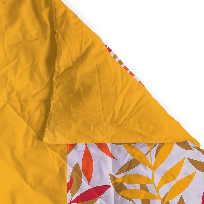 Swayam Double Size AC Comforter | 254 cm X 228 cm | Yellow, 150 GSM | Comes with Health Layer : Prevents oozing Out of Fibre - Image 4