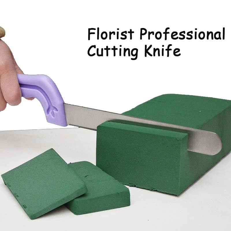 Tinsow Floral Foam Knife Florist Professional Cutting Knife for Flower Foam Block, Cake, Fruit, Utility Tool for Flower Clay Blocks (Light Purple) - Image 3