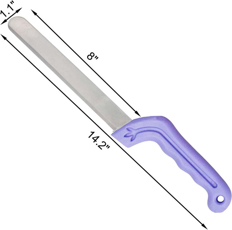 Tinsow Floral Foam Knife Florist Professional Cutting Knife for Flower Foam Block, Cake, Fruit, Utility Tool for Flower Clay Blocks (Light Purple) - Image 2