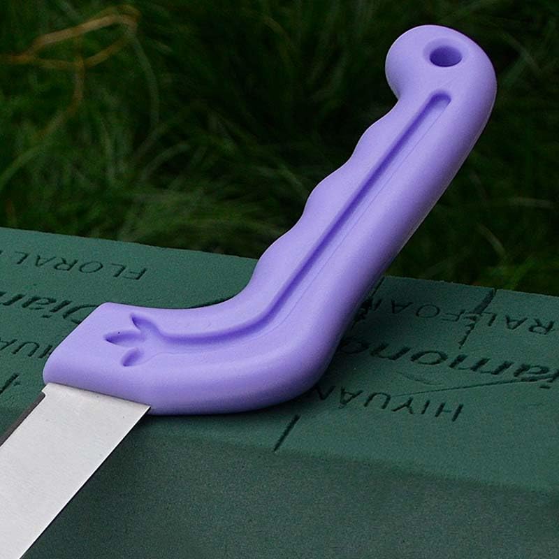 Tinsow Floral Foam Knife Florist Professional Cutting Knife for Flower Foam Block, Cake, Fruit, Utility Tool for Flower Clay Blocks (Light Purple) - Image 4
