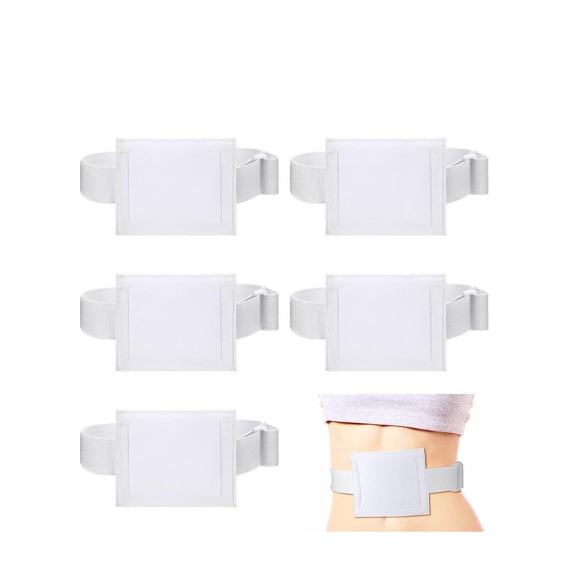 SOLARAE 6 Pcs Feeding Tube Holder Elastic G Tube Holder Belt Comfortable Peg Tube Supplies for Men Women Adults Kids Abdominal Covers Accessories - Image 1