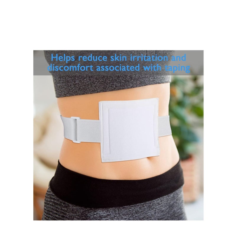 SOLARAE 6 Pcs Feeding Tube Holder Elastic G Tube Holder Belt Comfortable Peg Tube Supplies for Men Women Adults Kids Abdominal Covers Accessories - Image 3