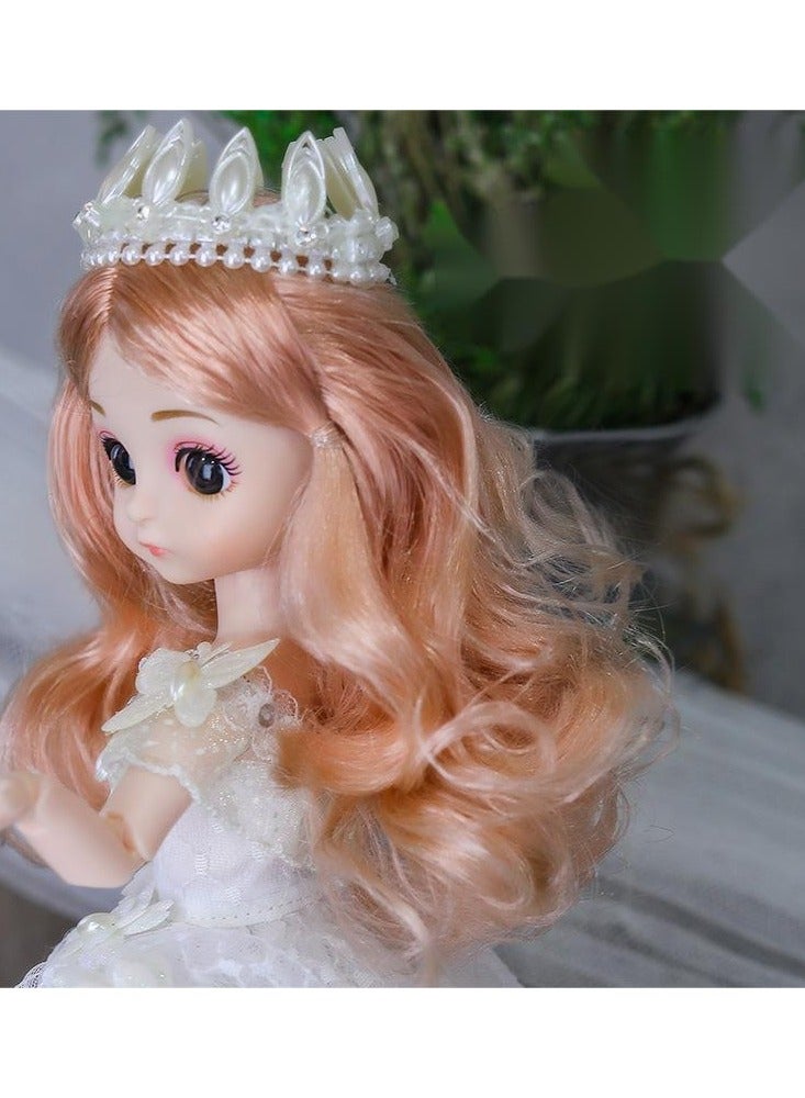 EHOME Girl Dress up Doll Barbie Doll Toy 30cm White - Image 3