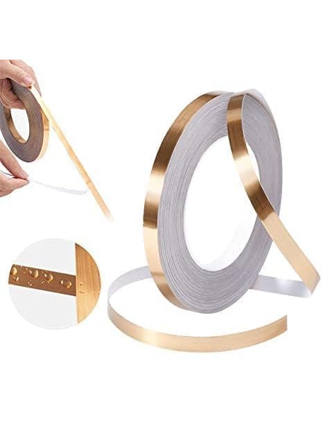 IDEA CHASERS SelfAdhesive Decorative 45 Meters Rose Gold Tape for Tiles Line Gaping Waterproof Gap Sealing Tape Strip for Home Floor Wall Ceiling Kitchen Cabinet Tiles Seam Sticker Rose Gold  - Image 1