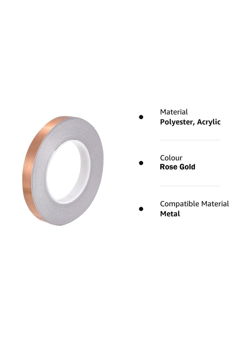 IDEA CHASERS SelfAdhesive Decorative 45 Meters Rose Gold Tape for Tiles Line Gaping Waterproof Gap Sealing Tape Strip for Home Floor Wall Ceiling Kitchen Cabinet Tiles Seam Sticker Rose Gold  - Image 4