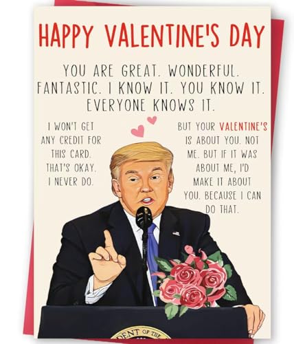 FANCYLUCKY Funny Valentines Day Card for Husband Wife, Sweet Valentines Day Gifts for Him Her, Humor Valentine's Day Cards for Boyfriend Girlfriend, Mens Valentines Gifts - Image 1