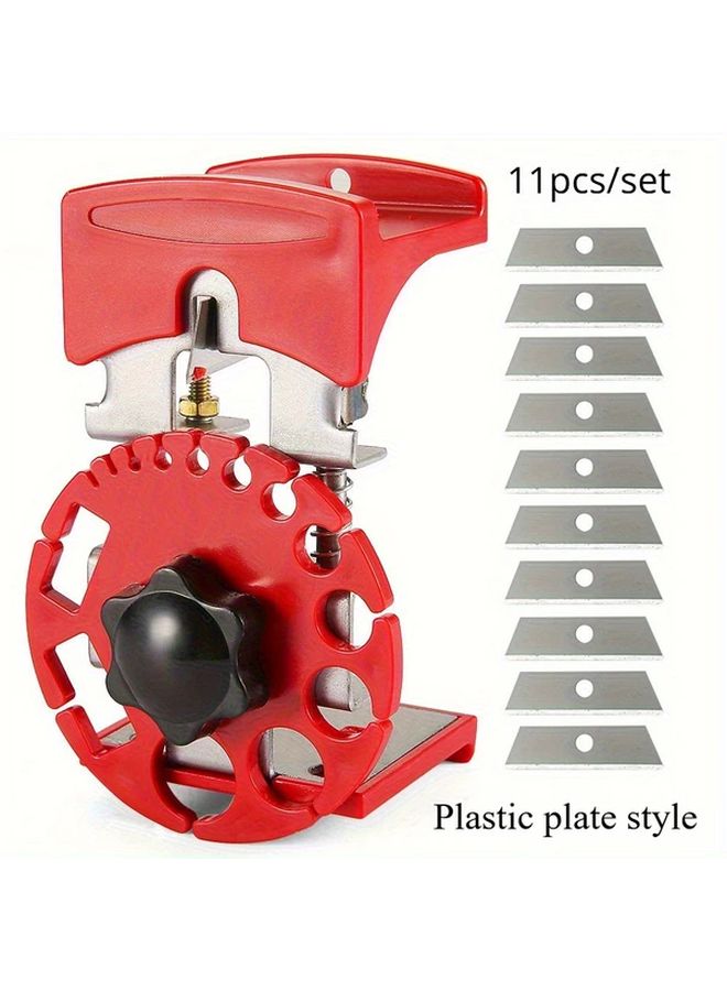 11Pcs Adjustable Wire Stripper Set Metal Construction With 10 Replacement Blades - Image 5