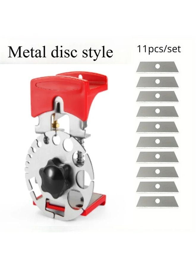 11Pcs Adjustable Wire Stripper Set Metal Construction With 10 Replacement Blades - Image 1